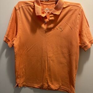 Tommy Bahama Orange Polo Shirt Classic Design